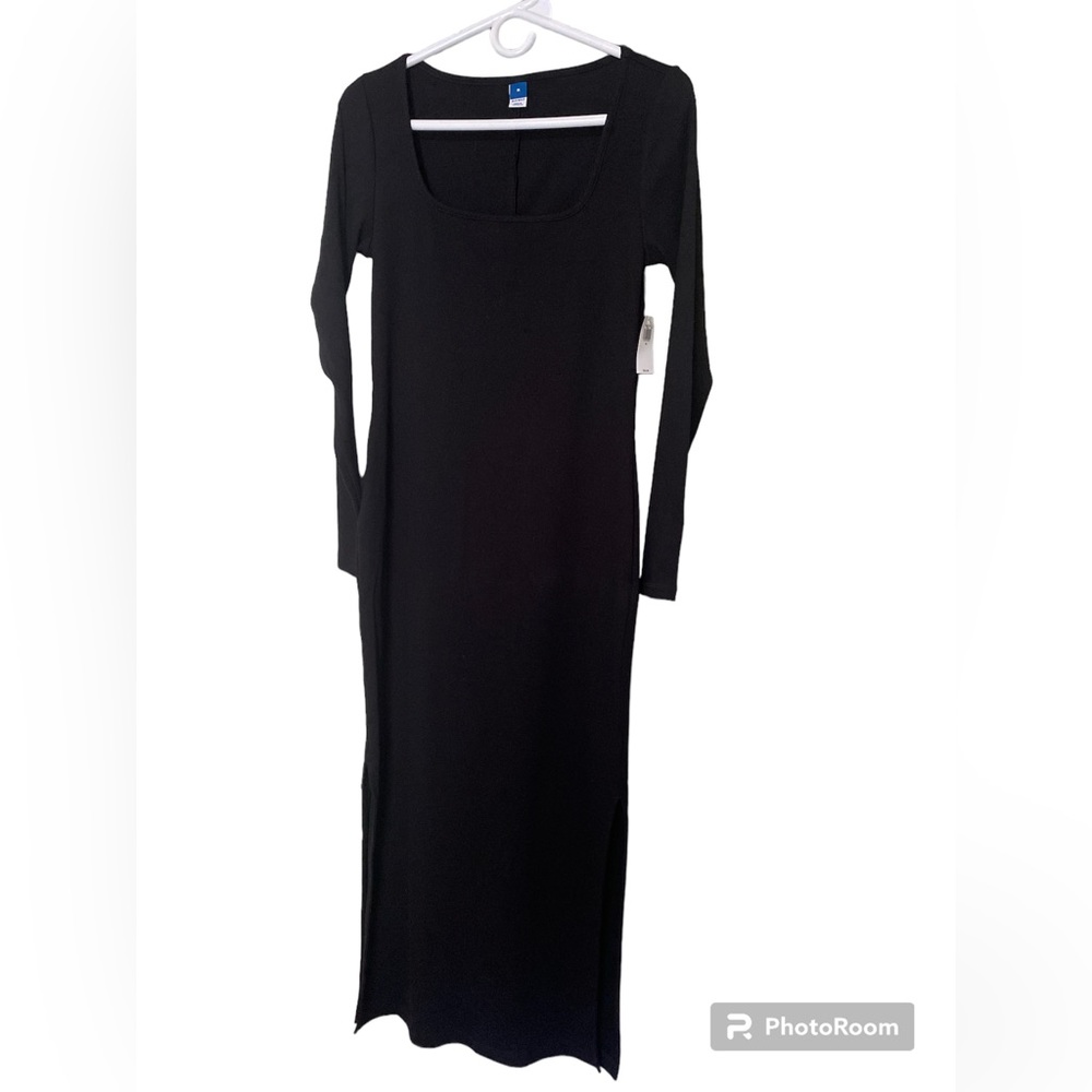 Old Navy NEW with tags. Fitted Rib-knit Square - Neck MIDI Dress - Picture 5 of 5